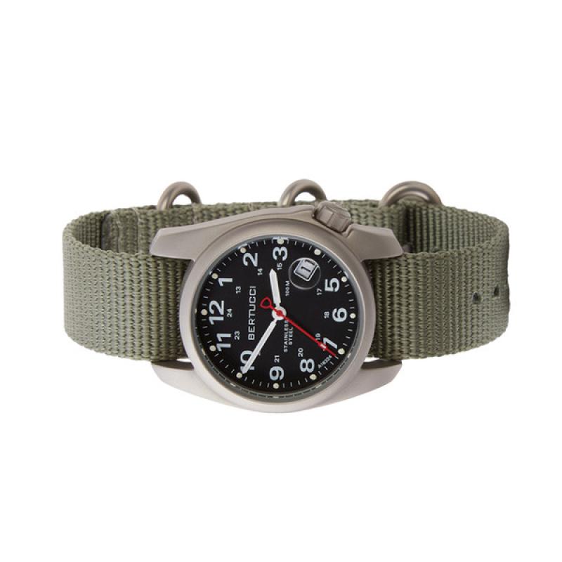 Bertucci A-1S Super Field Watch with Defender Drab Nylon Strap