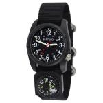 Bertucci DX3 Compass™ Field Watch with Nylon Strap, Black Dial