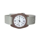 Bertucci DX3 Canvas Polycarbonate Unibody Watch with Beige Comfort Strap