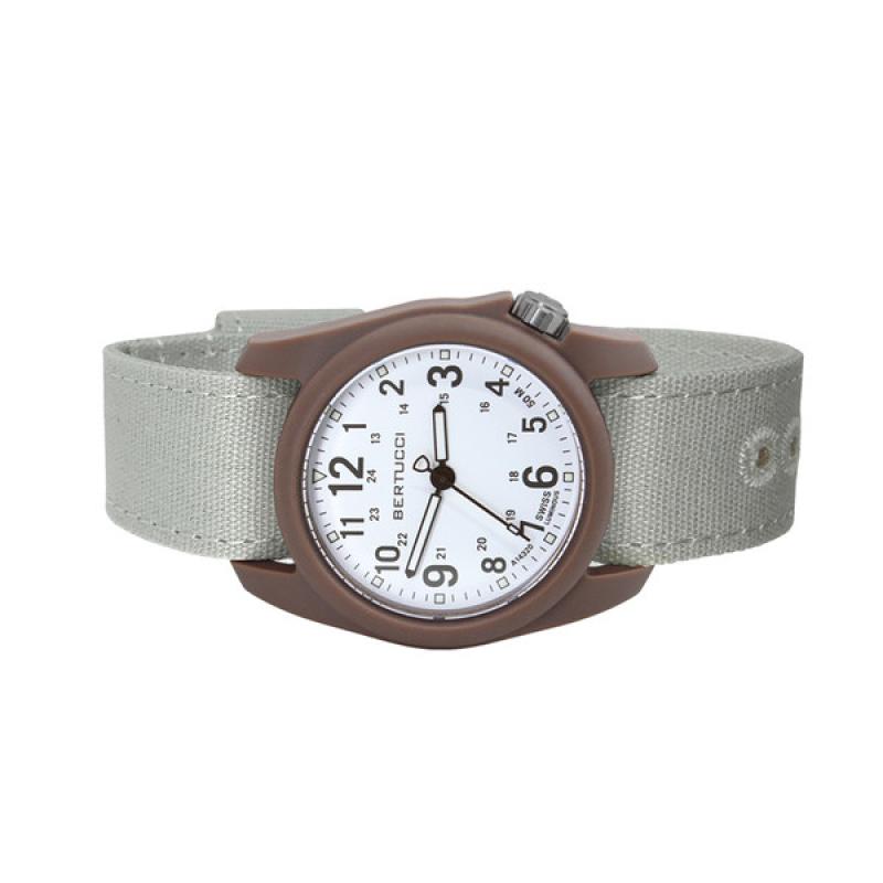 Bertucci DX3 Canvas Polycarbonate Unibody Watch with Beige Comfort Strap