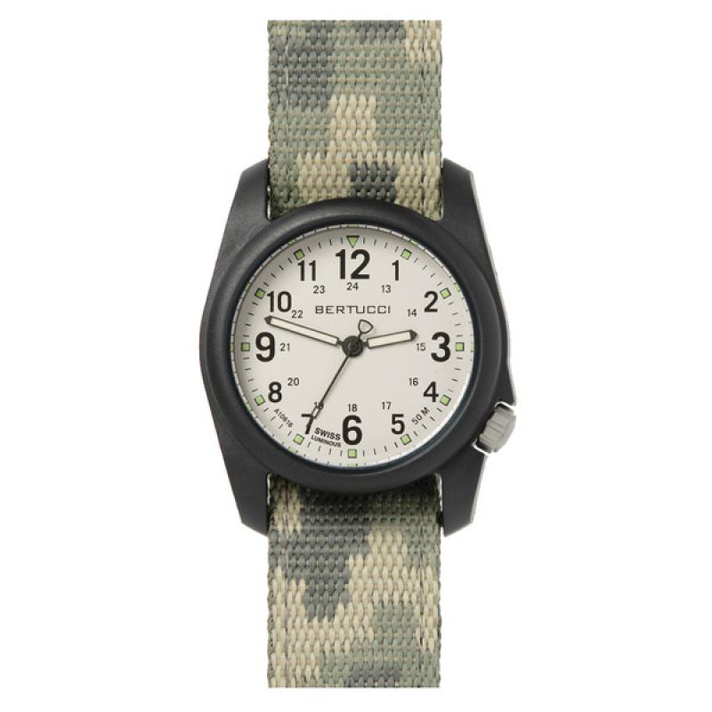 Bertucci DX3 Field Watch with Stone Color Dial and Digital Camo Strap