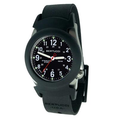 Bertucci Construction King Black Dial Watch with Black Strap and Pro-Guard