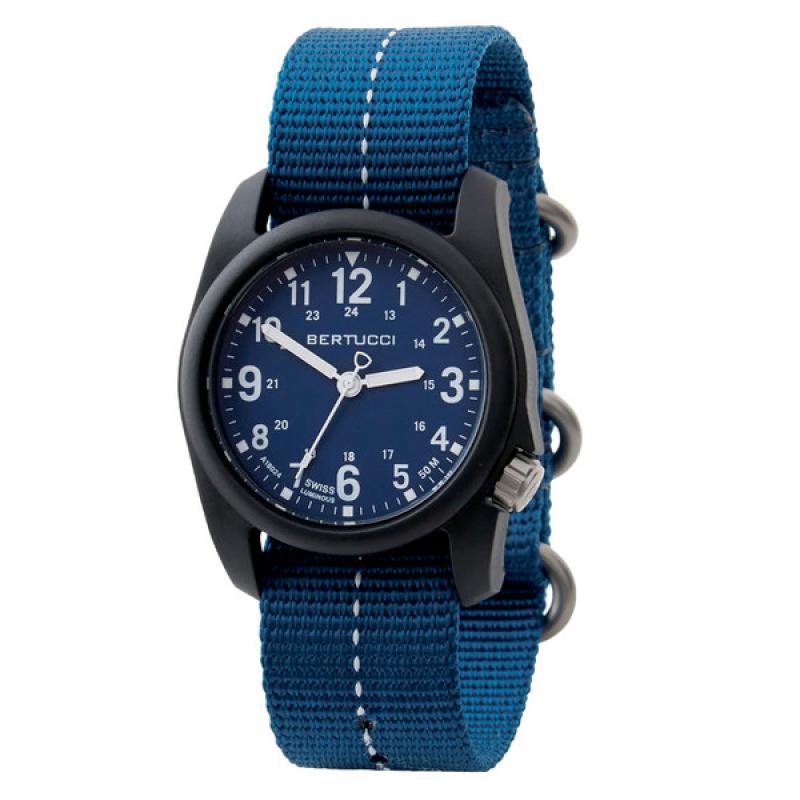 Bertucci DX3 Field Watch with Cobalt Blue Dial