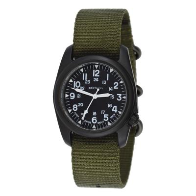 Bertucci A-2S Vintage Black with Swiss Movement and Black Dial