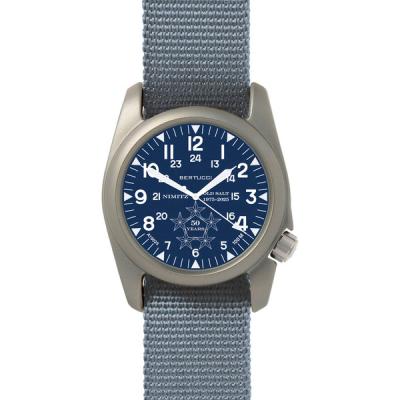 Bertucci USS Nimitz Aircraft Carrier Special Edition Blue Dial Watch