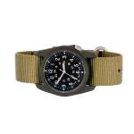 Bertucci retro-inspired Retroform field watch with a USA movement, 5 year battery and G-Type nylon band