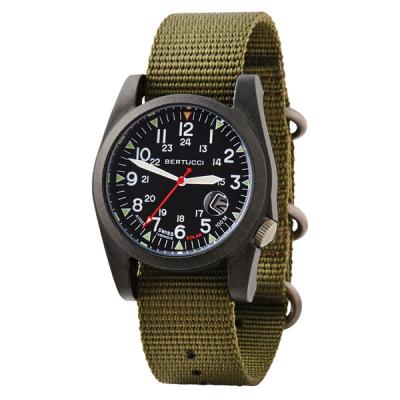Bertucci A-3PS Solar Field Watch with Forest Nylon Strap