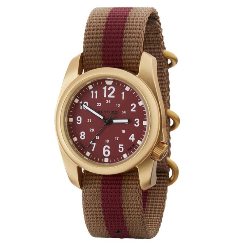 Bertucci A-2A Golden Field Watch with Legion Red Dial