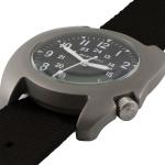 Bertucci D-3T Retroform Epic Field Watch with Black Dial and Black Nylon Strap