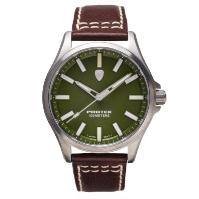 Protek Titanium Field Watch 3000 Series with Tritium T100 Tubes and Green Dial