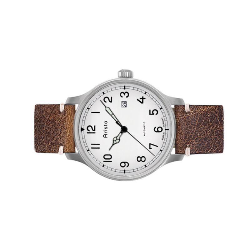Aristo Vintage Marine Swiss Mechanical Watch with Grey Dial