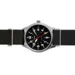 Aristo 38mm Navy Style Swiss Automatic Watch with Black Dial