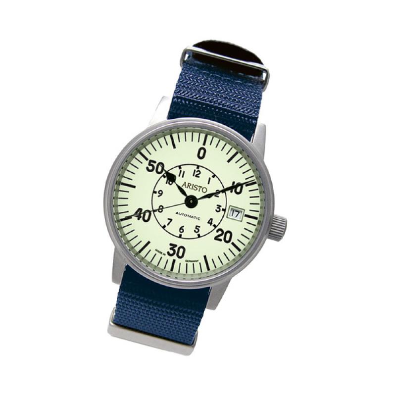 Aristo 38.5mm Swiss Automatic Full Lume Aviator Watch
