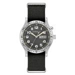 Caravelle "Light Up" Field Watch with Black Dial