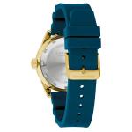 Caravelle Sea Hunter Automatic Goldtone Watch with Blue Dial