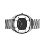 Aristo 36mm Classic Dress Watch with Rectangular Face and Black Dial