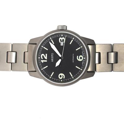 Aristo 40mm Titanium Swiss Automatic Aviator Watch