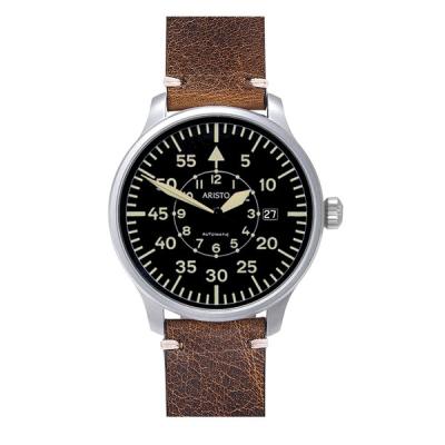 Aristo Vintage Flieger with Swiss Automatic Movement and Black Dial