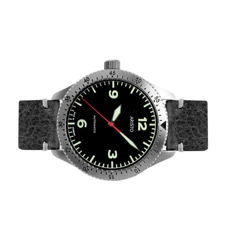 Aristo 42mm Swiss Automatic Left Crown Watch