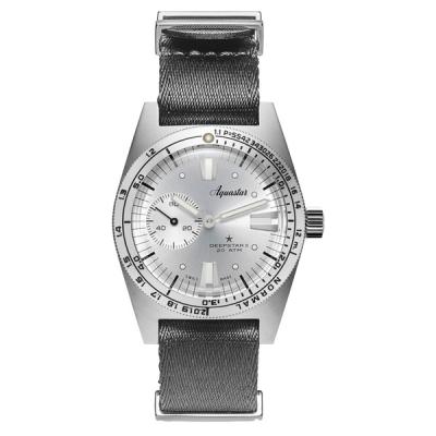 Aquastar Deepstar II Dive Watch with Vintage Silver Dial