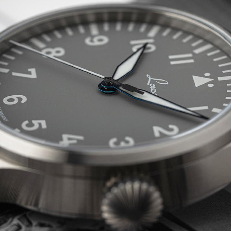 Laco Augsburg Gray 42 Type A Dial Automatic Pilot Watch with Sapphire Crystal