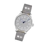 Laco Augsburg Gray 39 Type A Dial Automatic Pilot Watch with Sapphire Crystal