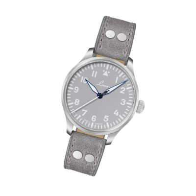 Laco Augsburg Gray 39 Type A Dial Automatic Pilot Watch with Sapphire Crystal