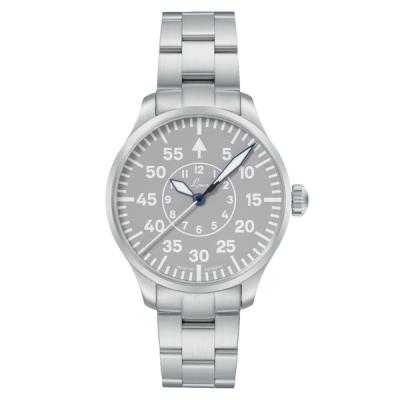Laco Aachen Gray 39 Type B Dial Automatic Pilot Watch with Sapphire Crystal