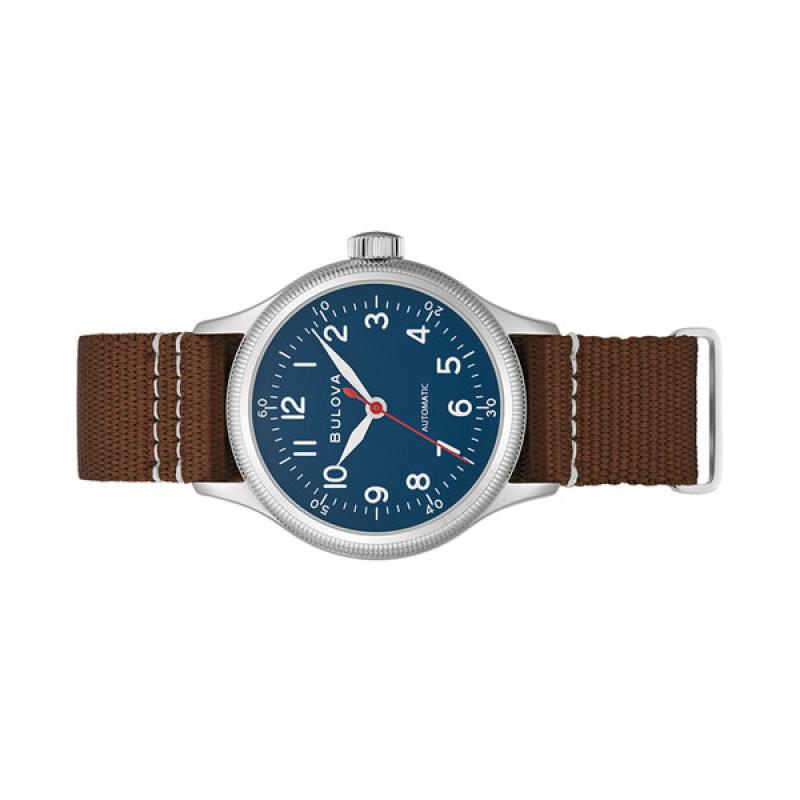 Bulova A11 Automatic 37mm Field Watch with Blue Dial