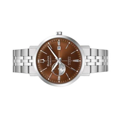 Bulova Aerojet Automatic Watch with Sunburst Brown Dial