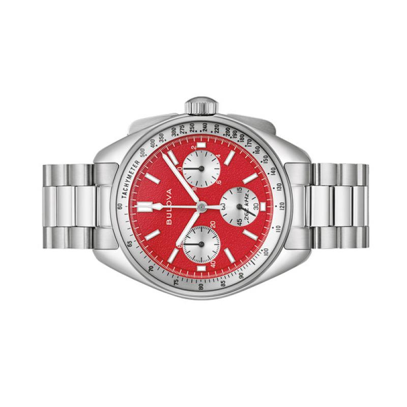 Bulova Lunar Pilot Chronograph with Red Dial