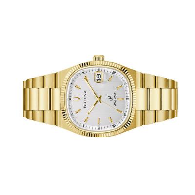 Bulova Super Seville Gold-tone Watch with Silver Dial