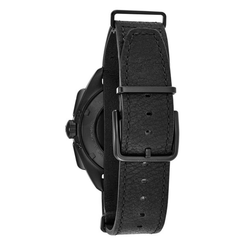 Bulova Lunar Pilot Chronograph 45mm with Black Dial and Black IP Case