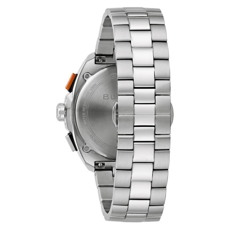 Bulova Racer Chronograph with Blue Dial and Orange Accents