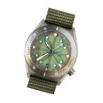 ADPT Series 1 GMT Titanium Field Watch with Mossy Shale Dial