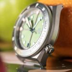 ADPT Series 1 GMT Titanium Field Watch with Mossy Shale Dial