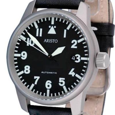 Aristo 5H68TI Titanium Case Swiss Automatic Movement Aviator Watch