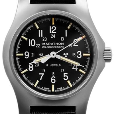 Marathon Mechanical Hand Winding General Purpose Watch with Tritium Illumination