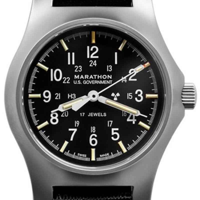 Marathon Mechanical Hand Winding General Purpose Watch with Tritium Illumination