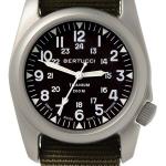 Bertucci A-2T Vintage Marine Titanium Watch with Defender Olive Nylon Strap