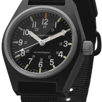 Marathon Swiss Made Quartz Military General Purpose Watch with MaraGlo Green Illumination