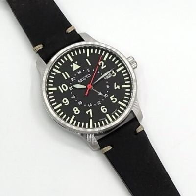 Aristo 3H80GMT 42mm Quartz Dual-Time GMT Pilot's Watch