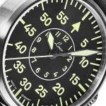Laco 39mm Bielefeld Type-B Dial Automatic Pilot Watch with Sapphire Crystal