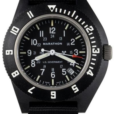 Marathon Swiss Made Quartz Military Navigator Pilot Watch with Tritium Illumination