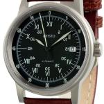 Aristo 5H87 Swiss Automatic Watch with Black Sextant Dial