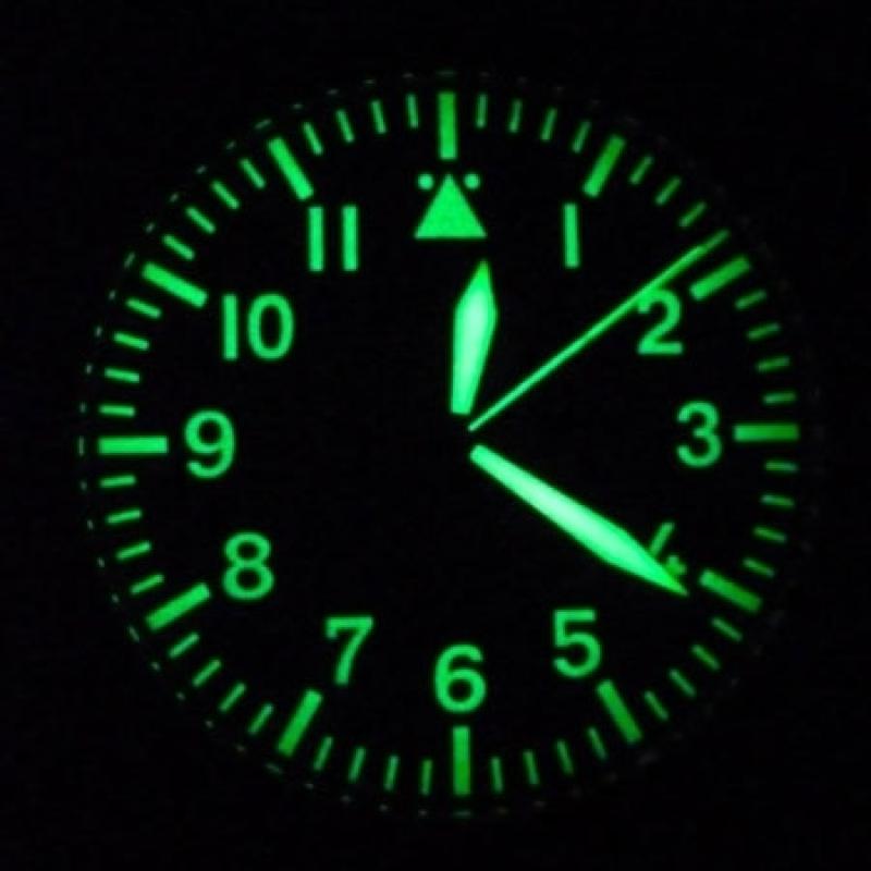 Aristo 3H159 47mm Swiss Automatic Pilot's Watch with Sunburst Blue Dial