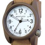 Bertucci DX3 Canvas Polycarbonate Unibody Watch, Sahara Comfort Band, White Dial