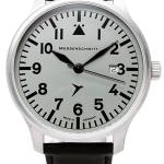 Messerschmitt Fliegeruhr Watch with Black Leather Strap