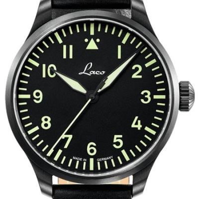 Laco 39mm Altenburg Type A Dial Automatic Pilot Watch with Sapphire Crystal