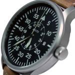 Aristo 3H80 42mm Quartz Pilot's Watch with Sandblasted Case